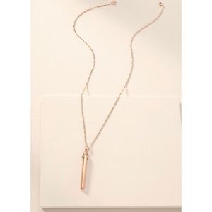 Stella & Dot rose gold rebel pendant